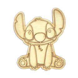 Stitch - Drewniany Magnes