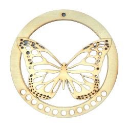 Motyl - Obręcz drewniana...