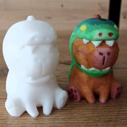 Dino Kapibara - Figurka 3D do malowania